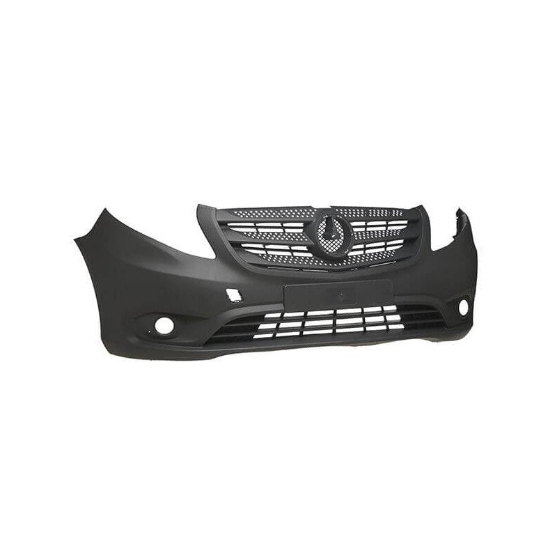 Pare-choc avant gris avec trous anti-brouillards Mercedes Vito W447 2014-2019