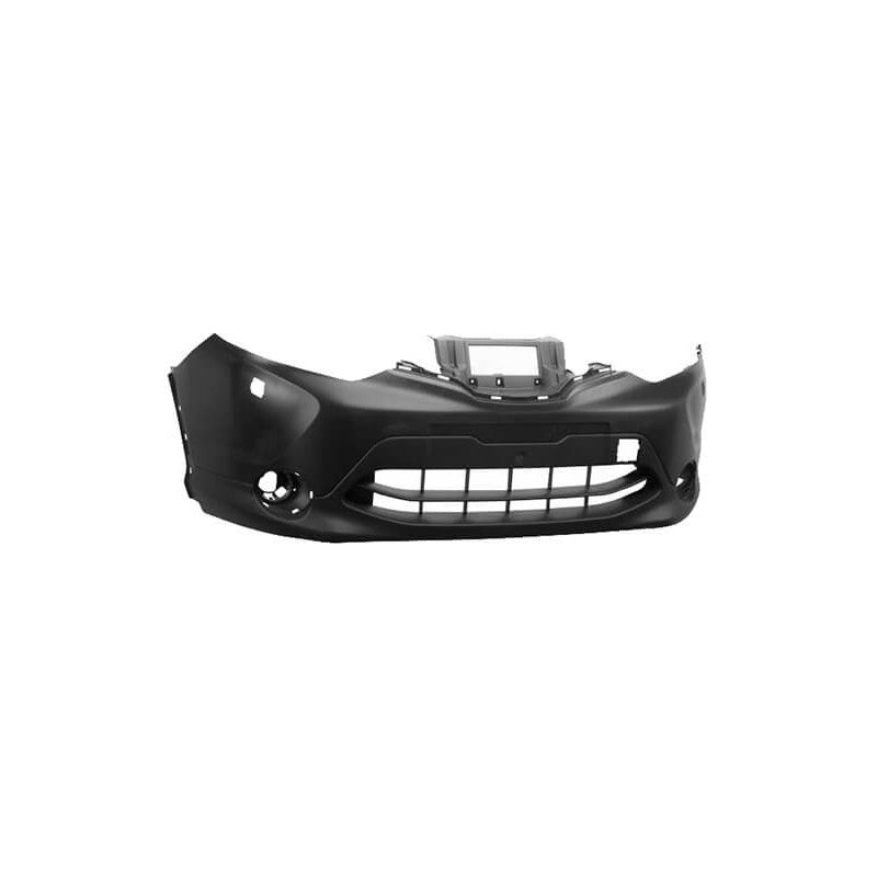 Pare-choc avant noir avec 2 trous radars Nissan Qashqai 2 phase 1 2014-2017