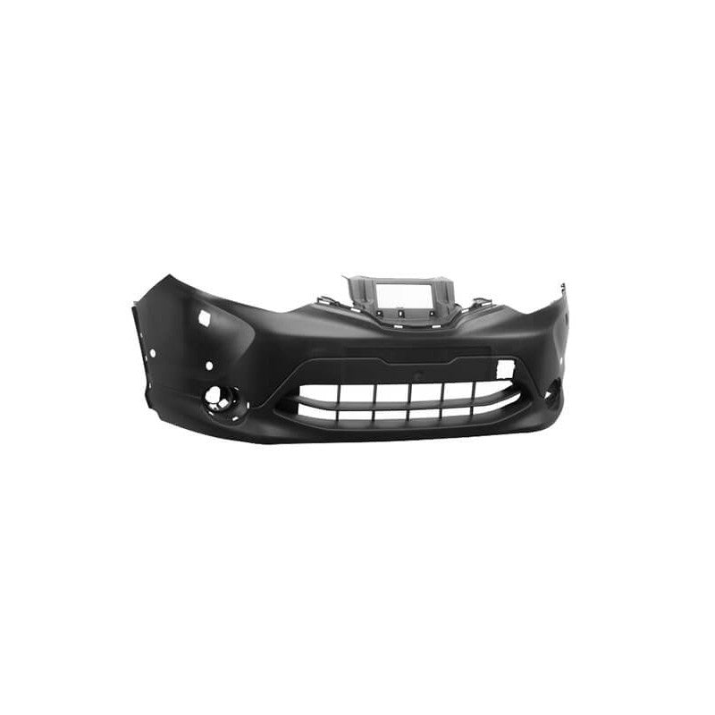 Pare-choc avant noir avec 4 trous radars et lave-phares Nissan Qashqai 2 phase 1 2014-2017
