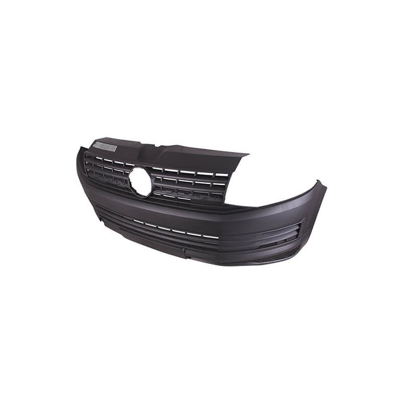 Pare-choc avant noir avec trous radars Volkswagen Transporter T6 phase 1 2015-2019