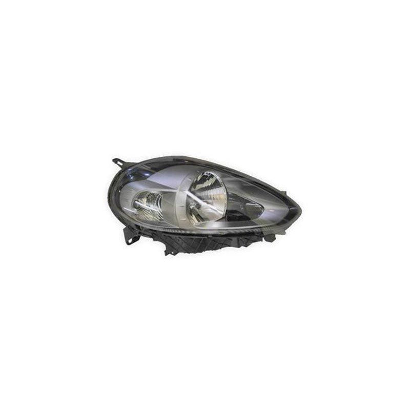 Phare avant droit base grise H4 Fiat Punto Evo depuis 2009