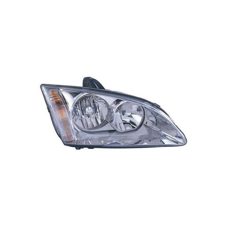 Phare avant droit chromé H1/H7 Ford Focus 2 phase 1 2004-2007