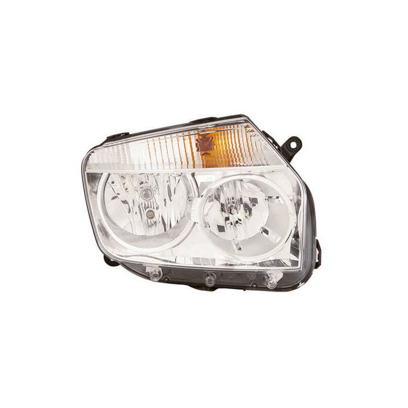 Phare avant droit fond chomé H1/H7 Dacia Duster 2010-2013