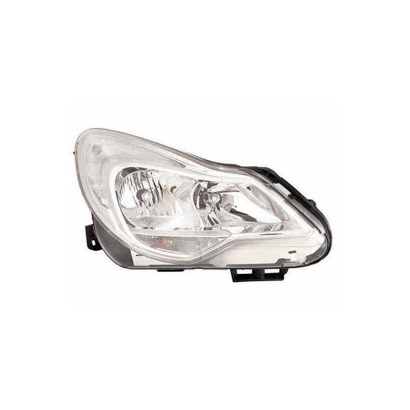 Phare avant droit H1/H7 chromé Opel Corsa D phase 2 2011-2014