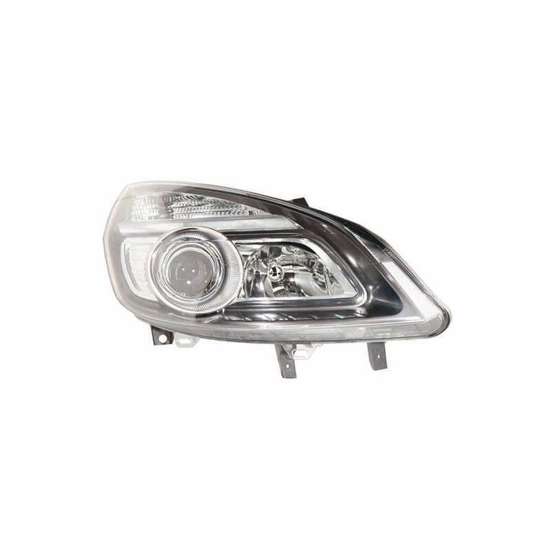 Phare avant droit H1/H7 noir Renault Scenic 2 phase 2 2006-2009