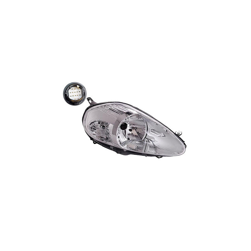Phare avant droit H4 base chromée Fiat Grande Punto 2005-2008