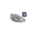 Phare avant droit H4 base chromée Fiat Grande Punto depuis 2008