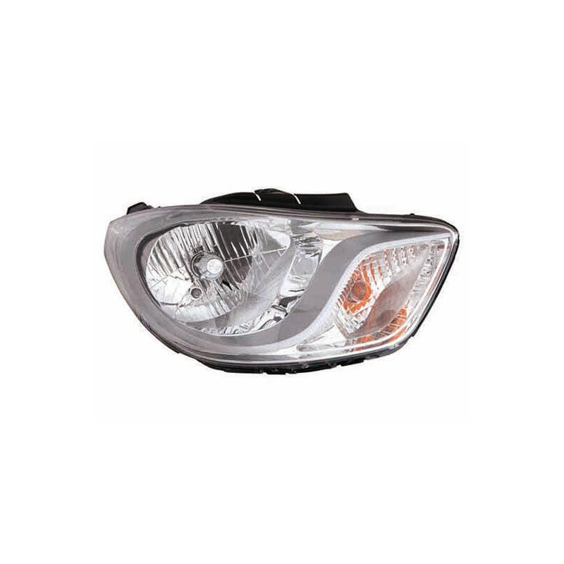Phare avant droit H4 base chromée Hyundai I10 1 phase 2 2010-2013