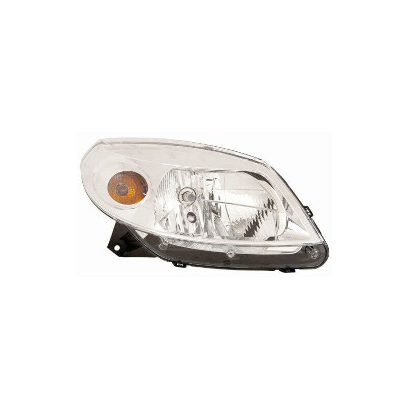 Phare avant droit H4 chromé Dacia Sandero 1 2008-2012
