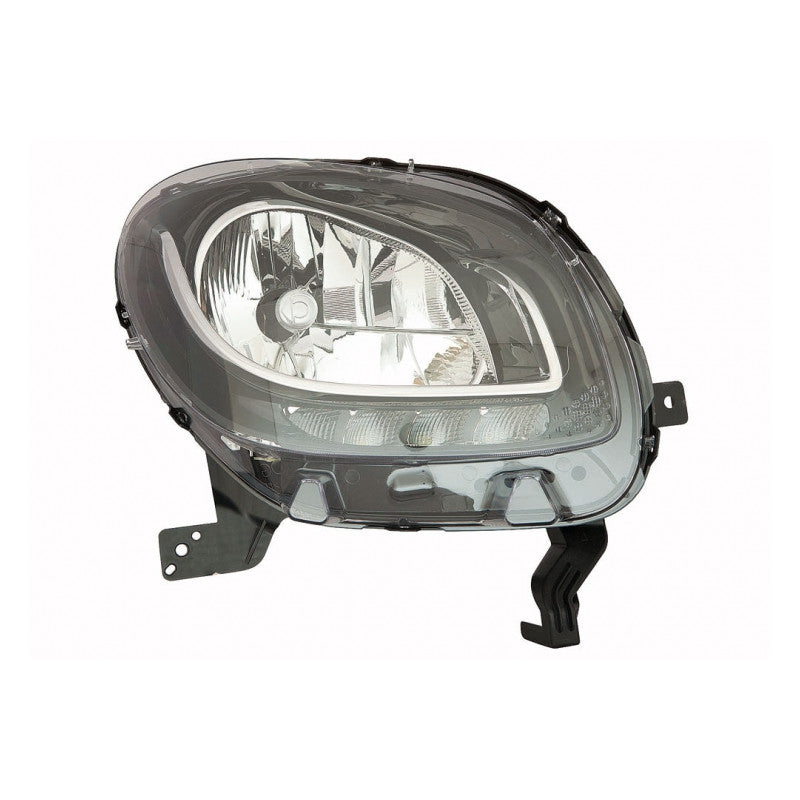 Phare avant droit H4/LED feu diurne base noir Smart Fortwo 3 (453) depuis 2014
