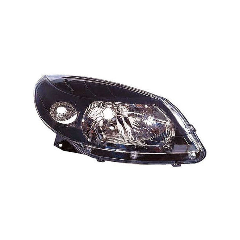 Phare avant droit H4 noir Dacia Sandero Stepway 1 2008-2012