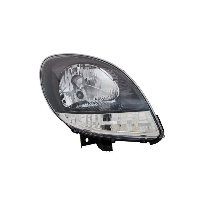 Phare avant droit H4 noir Renault Kangoo 1 phase 2 2003-2008