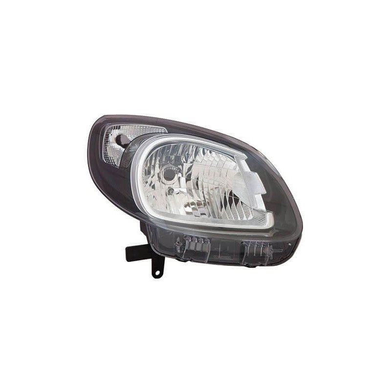 Phare avant droit H4 noir Renault Kangoo depuis 2013