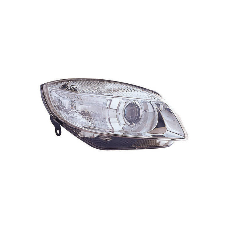 Phare avant droit H7 avec loupe Skoda Fabia 2 phase 1 2007-2010