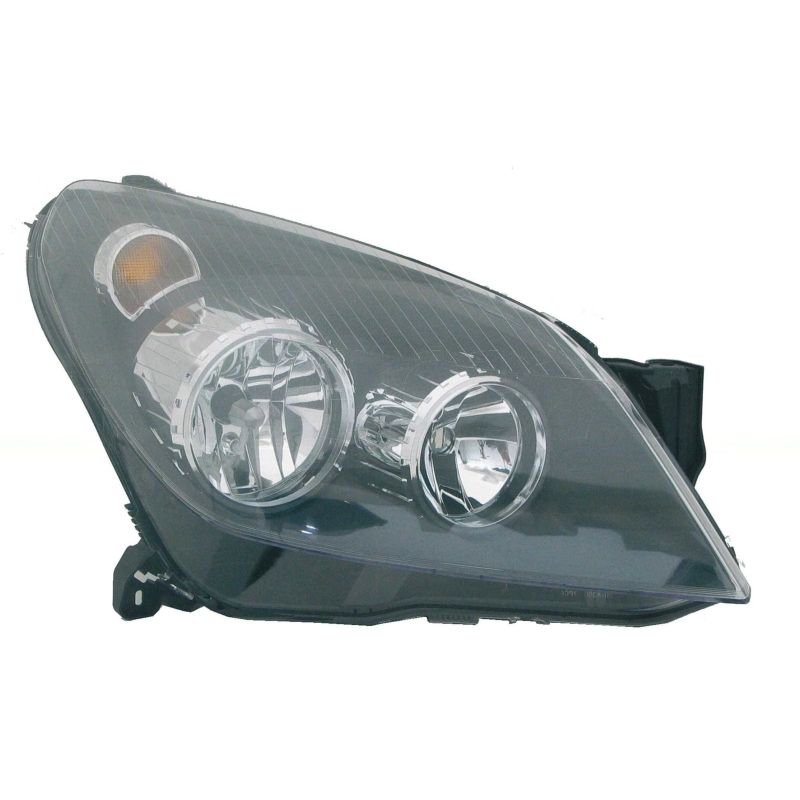 Phare avant droit H7/H1 fond noir Opel Astra H phase 1 2004-2007