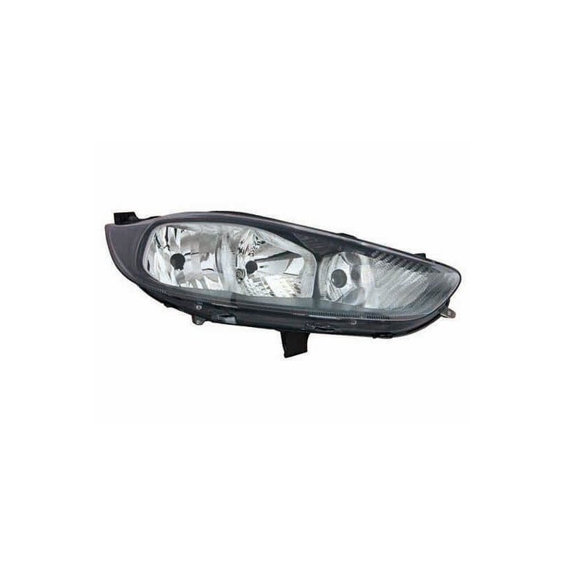 Phare avant droit H7/H15 fond noir Ford Fiesta MK6 phase 2 2012-2017