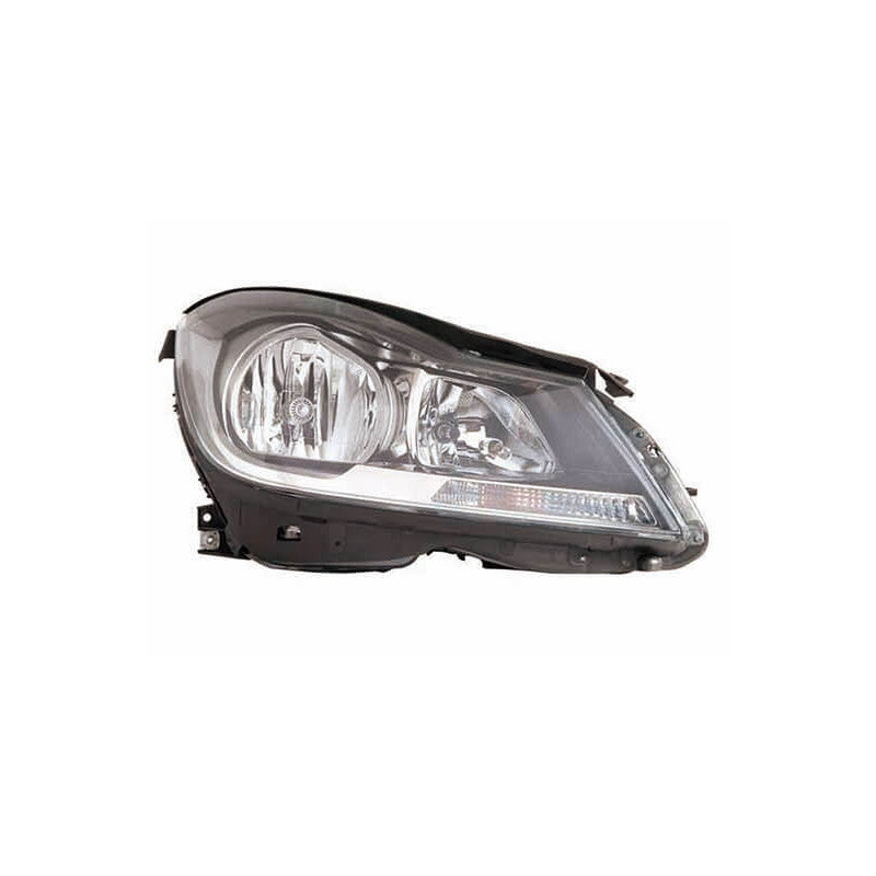 Phare avant droit H7/H7 base noire Mercedes Classe C W204 phase 2 2011-2013