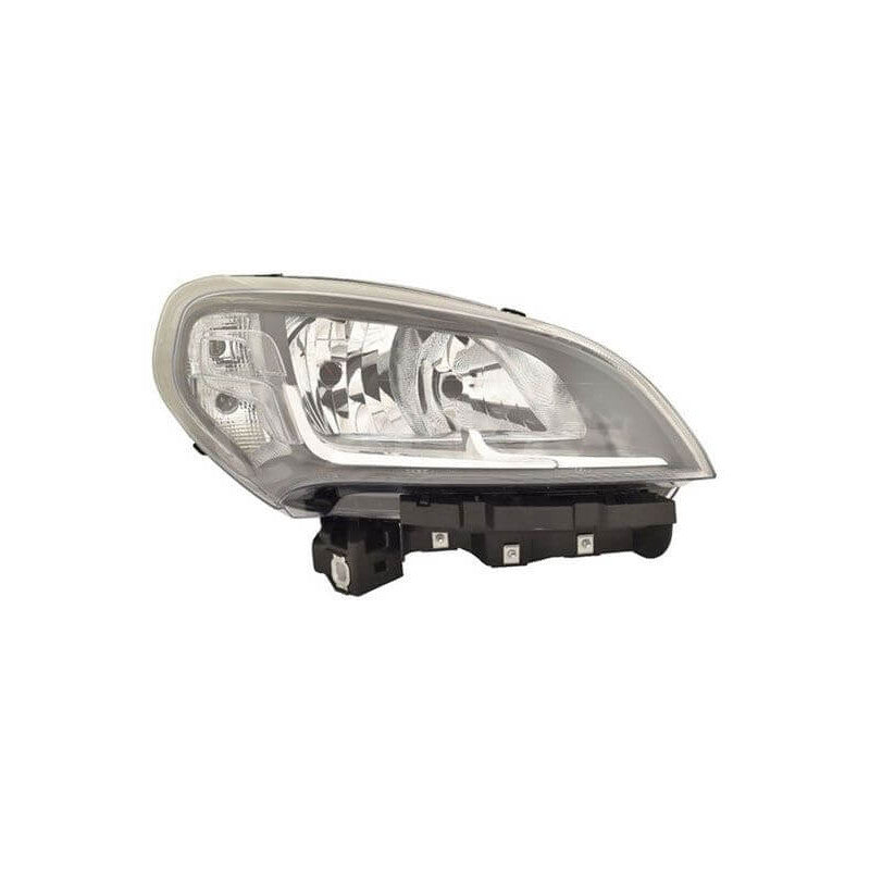 Phare avant droit H7/H7 fond chromé Fiat Doblo 2 phase 2 depuis 2015