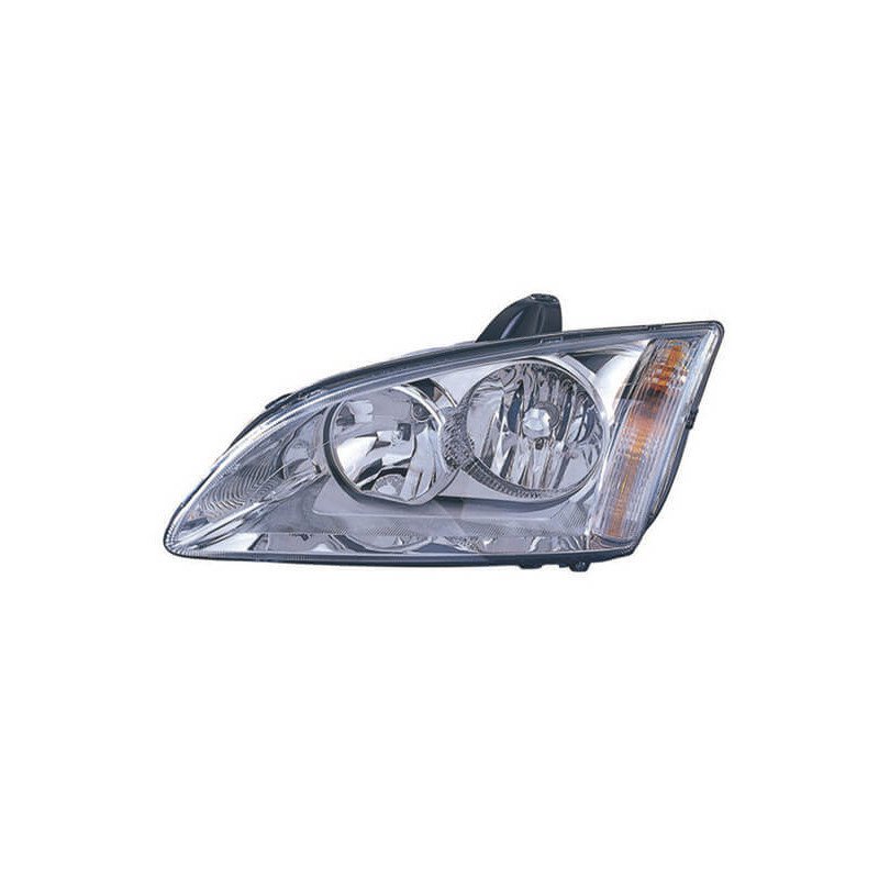 Phare avant gauche chromé H1/H7 Ford Focus 2 phase 1 2004-2007