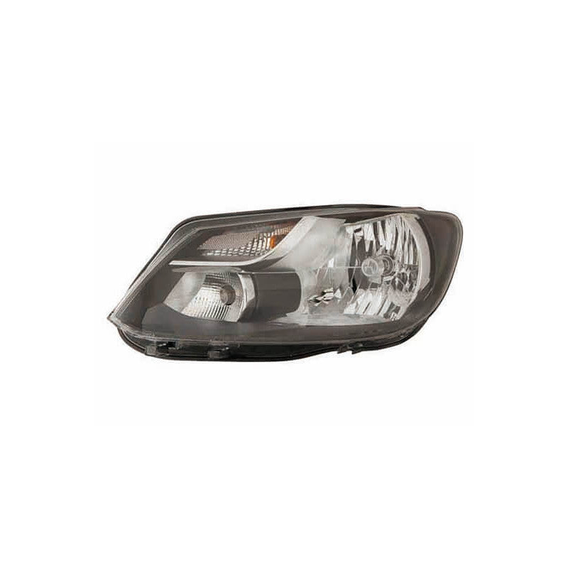 Phare avant gauche chromé H4 Volkswagen Caddy 3 phase 2 2010-2015