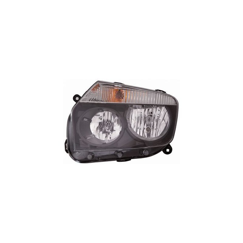 Phare avant gauche fond noir H1/H7 Dacia Duster 2010-2013