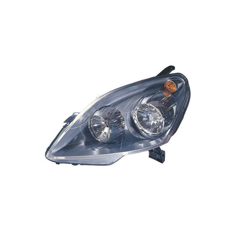 Phare avant gauche H1/H7 base noire Opel Zafira B phase 1 2005-2007