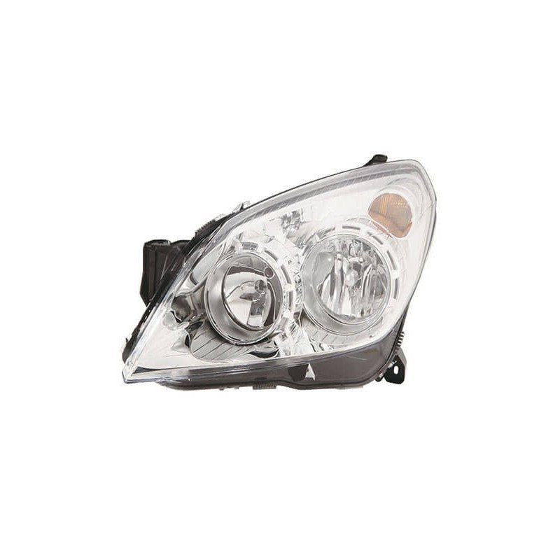 Phare avant gauche H1/H7 chromé Opel Astra H phase 2 2007-2009