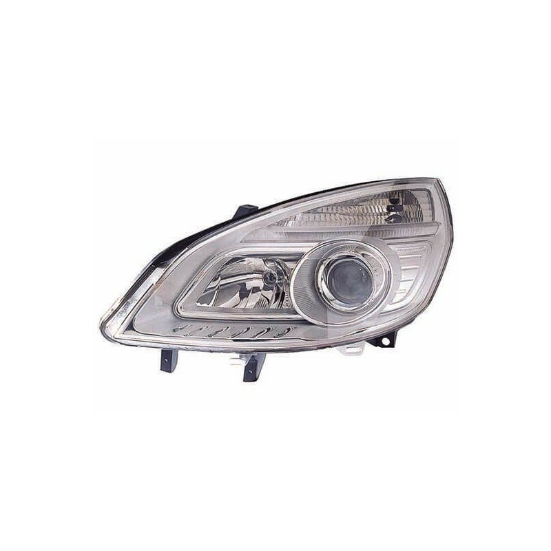 Phare avant gauche H1/H7 chromé Renault Scenic 2 phase 2 2006-2009