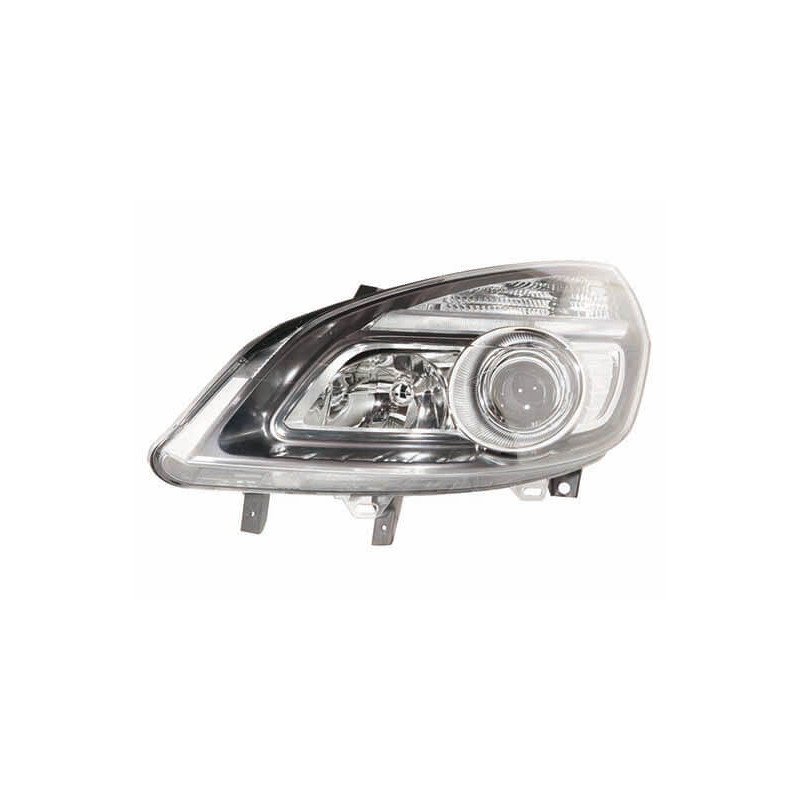 Phare avant gauche H1/H7 noir Renault Scenic 2 phase 2 2006-2009