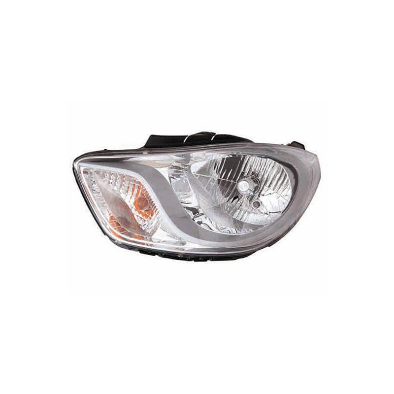Phare avant gauche H4 base chromée Hyundai I10 1 phase 2 2010-2013
