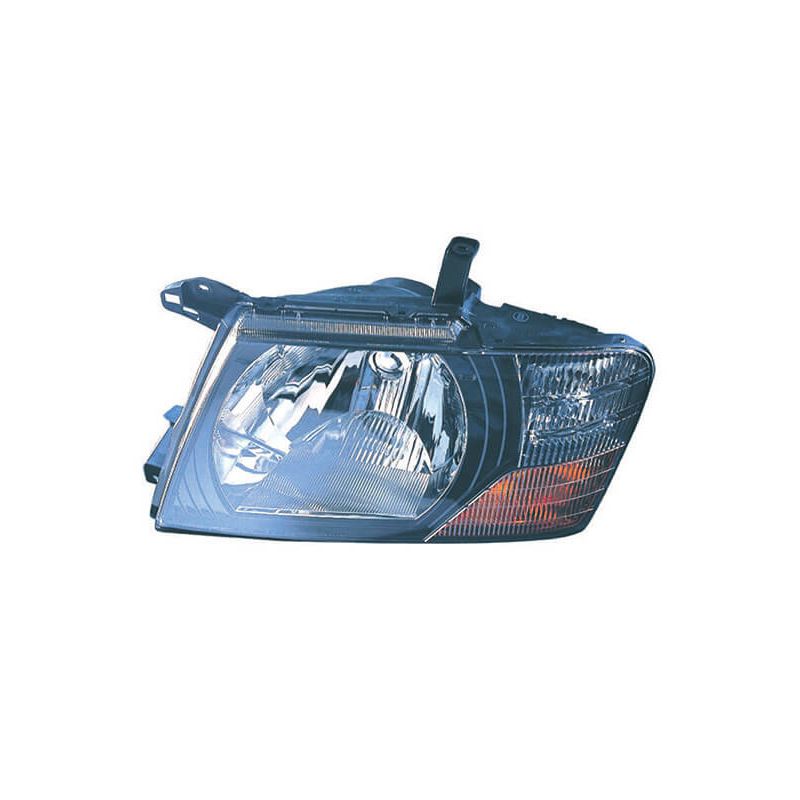 Phare avant gauche H4 base noire Mitsubishi Pajero (V6W-V7W) 2000-2002
