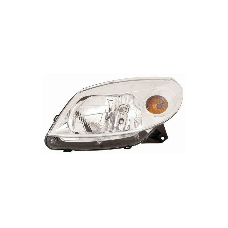 Phare avant gauche H4 chromé Dacia Sandero 1 2008-2012