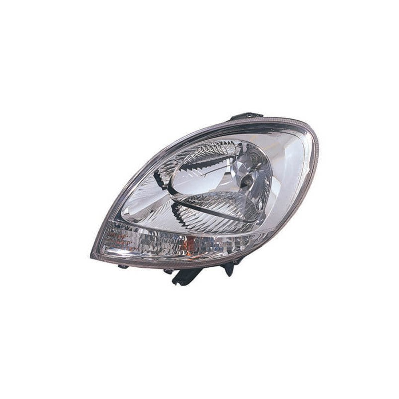 Phare avant gauche H4 chromé feu clignotant blanc Renault Kangoo 1 phase 2 2003-2008