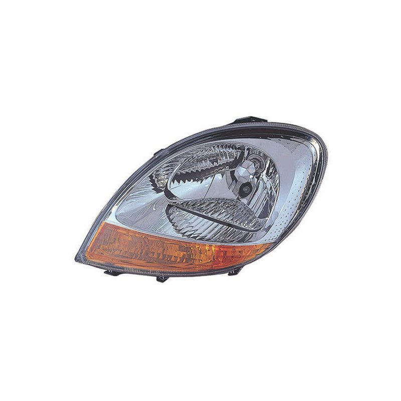Phare avant gauche H4 chromé feu clignotant orange Nissan Kubistar 2003-