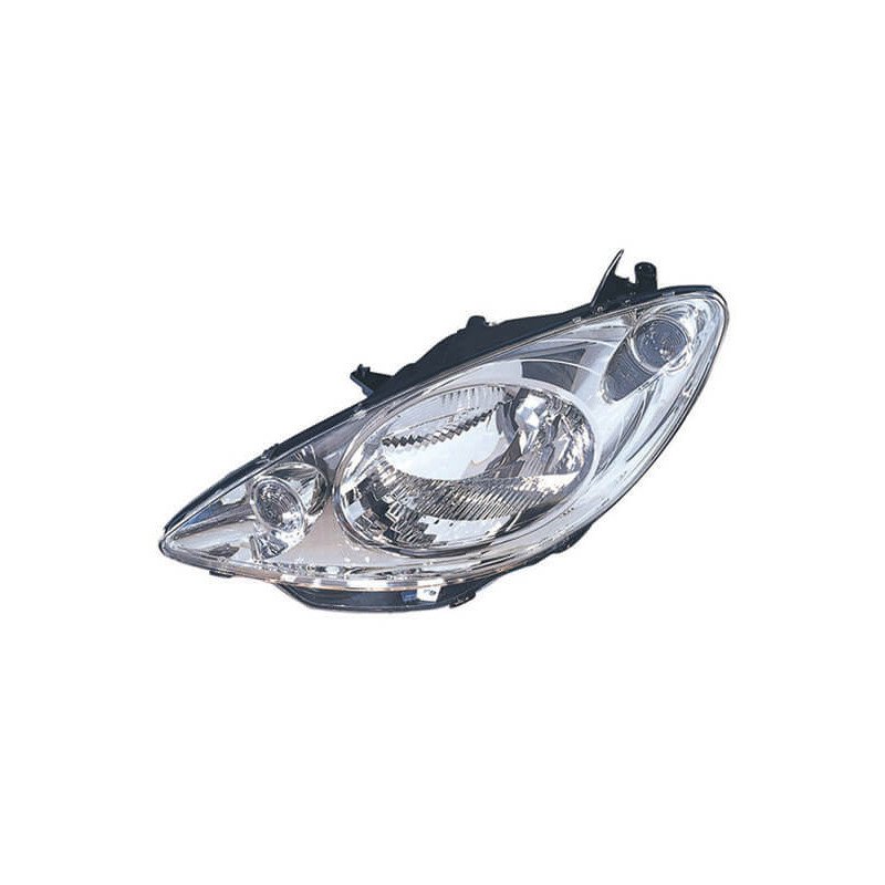 Phare avant gauche H4 chromé Peugeot 1007 depuis 2005