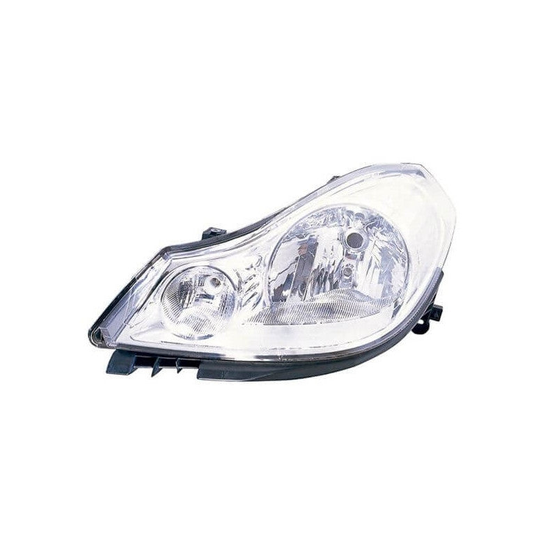 Phare avant gauche H4 chromé Renault Clio 3 phase 1 2008-2009