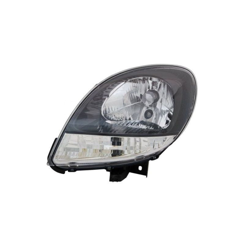 Phare avant gauche H4 noir Renault Kangoo 1 phase 2 2003-2008