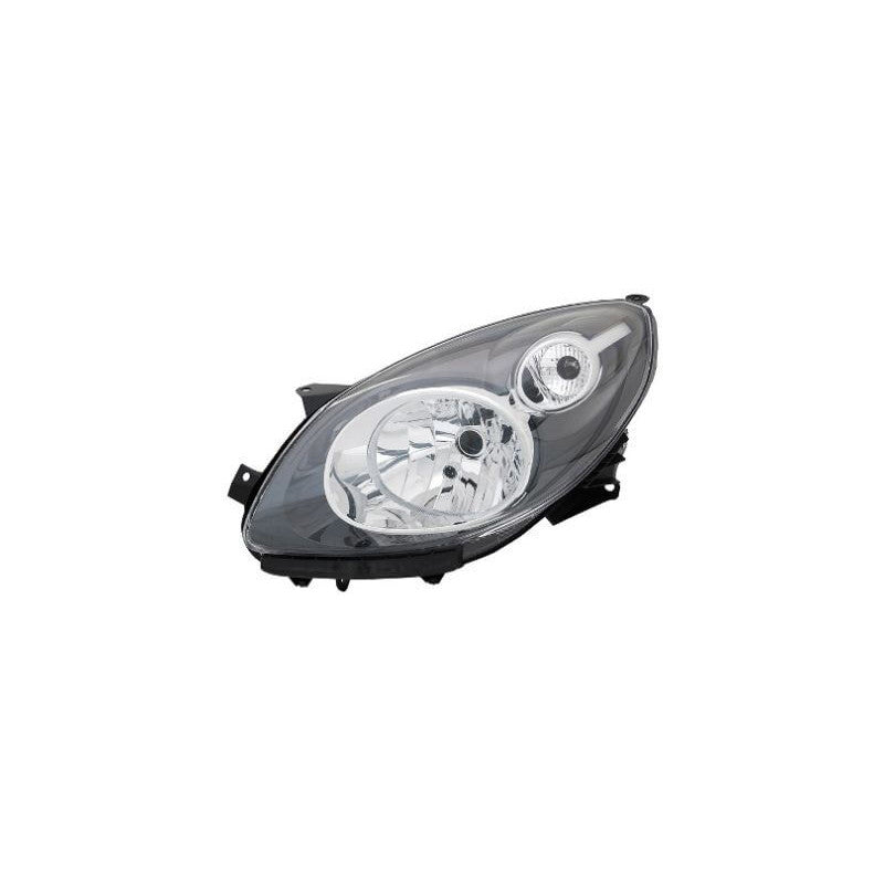 Phare avant gauche H4 noir Renault Twingo 2 phase 1 2007-2011