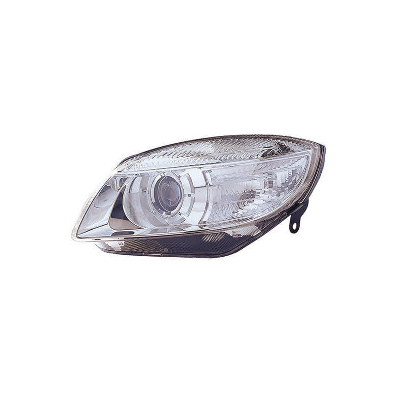 Phare avant gauche H7 avec loupe Skoda Fabia 2 phase 1 2007-2010