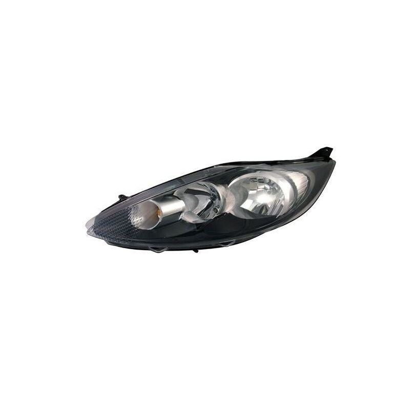 Phare avant gauche H7/H1 fond noir Ford Fiesta MK6 phase 1 2008-2012
