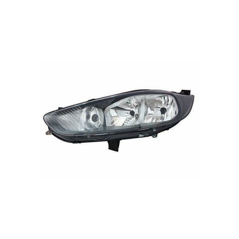 Phare avant gauche H7/H15 fond noir Ford Fiesta MK6 phase 2 2012-2017
