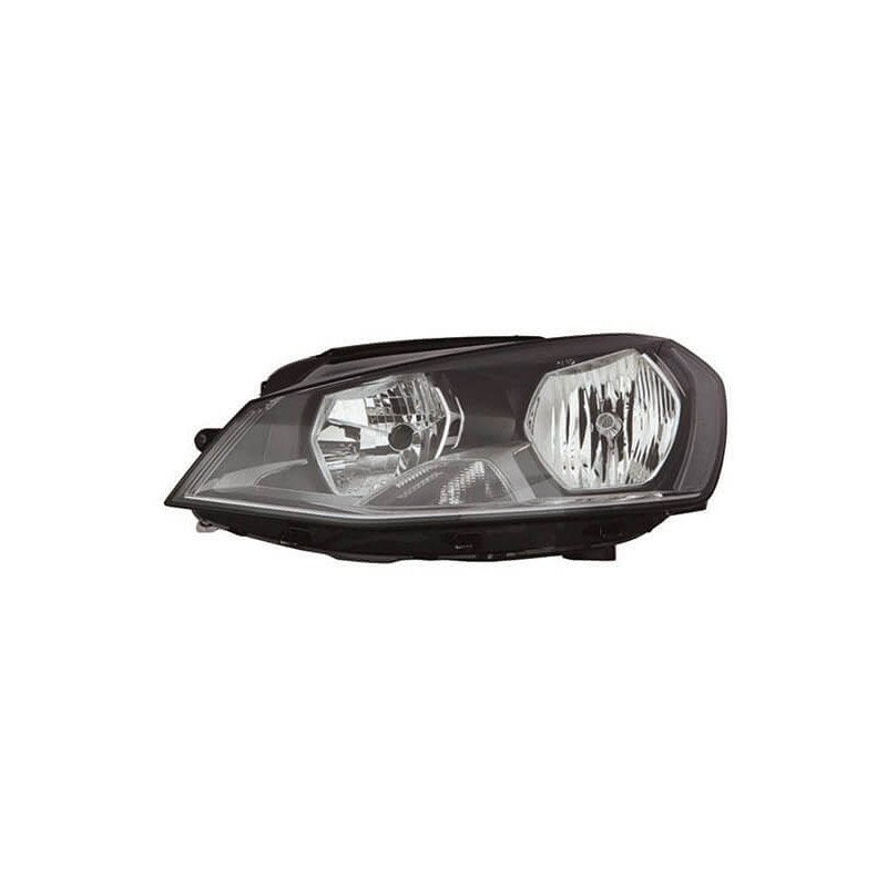 Phare avant gauche H7/H15 noir Volkswagen Golf 7 phase 1 2012-2017