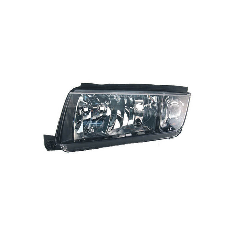 Phare avant gauche H7/H3 noir Skoda Fabia 1 2000-2007