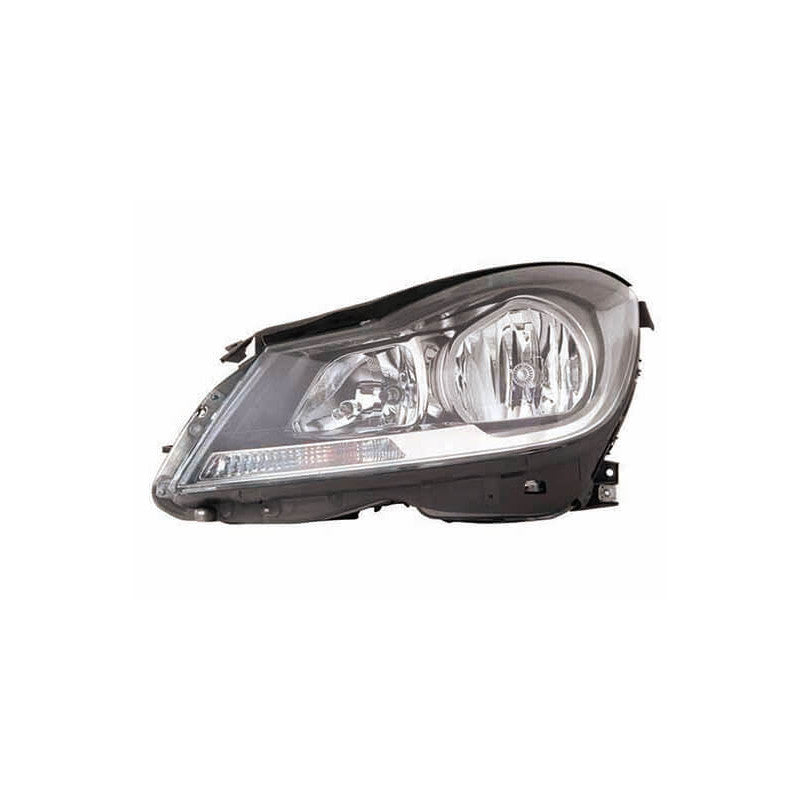 Phare avant gauche H7/H7 base noire Mercedes Classe C W204 phase 2 2011-2013