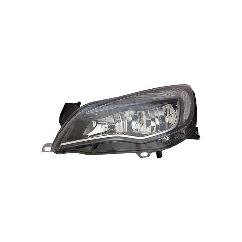 Phare avant gauche H7/H7/Diurne noir et chromé Opel Astra J phase 2 2012-2015