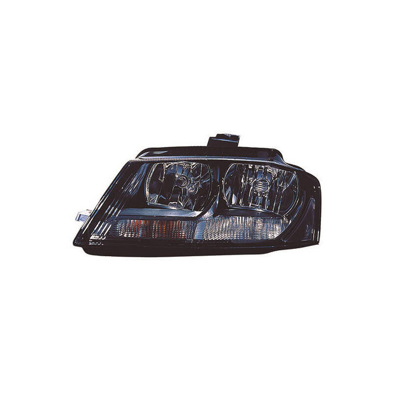 Phare avant gauche H7/H7 fond noir Audi A3 et A3 Sportback 8P phase 3 2008-2012