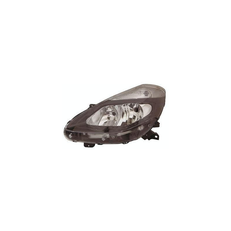 Phare avant gauche H7/H7 fond noir Renault Clio 3 phase 2 2009-2012