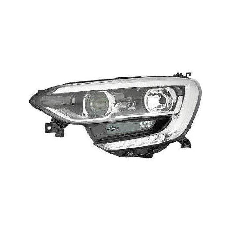Phare avant gauche H7/H7/LED fond chromé Renault Megane 4 2015-2021