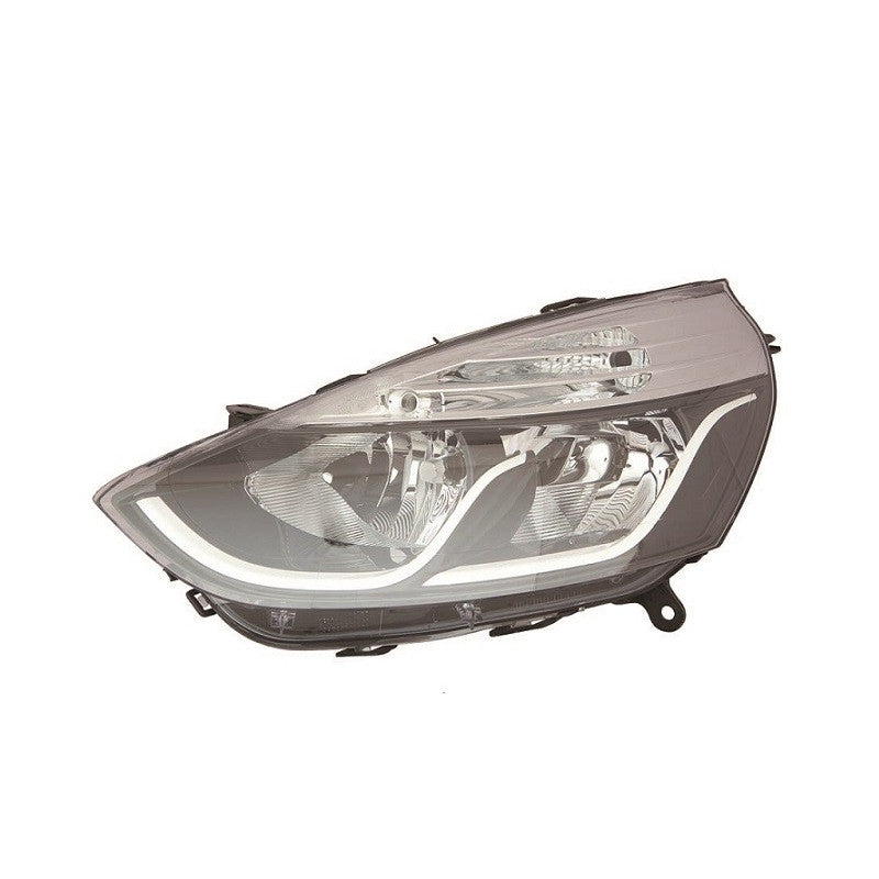 Phare avant gauche H7/H1 chromé Renault Clio 4 phase 2 2016-2019