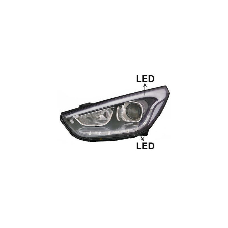 Phare avant gauche LED/Xénon Hyundai IX35 phase 2 2013-2015